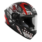 Airoh Valor Ribs Casco Integrale Opaco Nero Rosso – HRT Doppia Calotta ECE 22.05