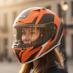 Airoh Valor Wings Casco Integrale Arancio Opaco HRT ECE 22.05