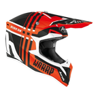 Airoh Wraap Broken Arancio Opaco – Casco Cross Enduro HRT ECE 22.05