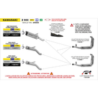 Arrow 11004MI Protezione Paracalore Fibra di Carbonio – Kawasaki Z 900 / Z 900 E / Z 900 A2 - Moon Bike - Vista 4