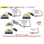 Komplett-Kit Works Titan mit Carbon-Endkappe für Suzuki GSX-8S 2023/2024 - Arrow (71979PK)