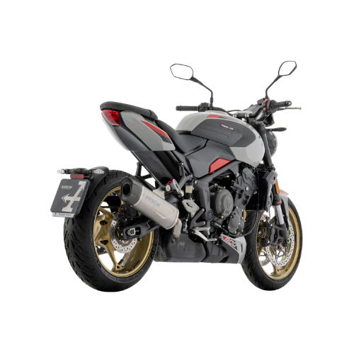 Arrow 77513AKN Terminale Indy Race EVO Alluminio Dark – Triumph Trident 800 (2025-2026)