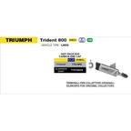 Arrow 77513PK Terminale Indy Race EVO Titanio – Triumph Trident 800 (2025-2026)