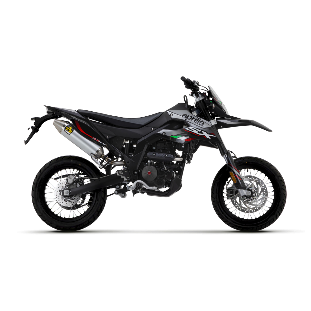 Arrow Arrow Thunder Alluminio Dark 52510AON – Aprilia RX/SX 125 (2021-2024) Omologato Nero Scarichi per veicoli a motore - Moon Bike - Vista 6