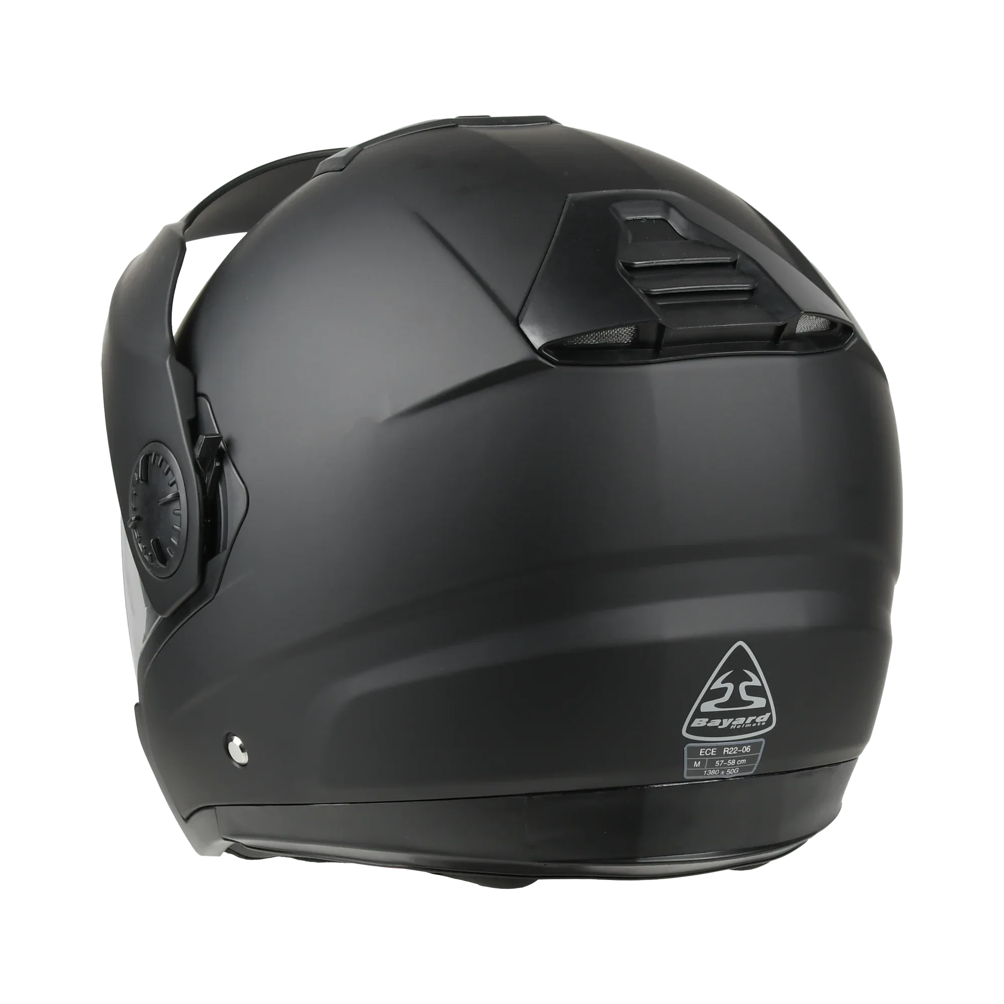 Bayard XP-66 S Quasar Nero Opaco Casco Jet 3in1 ECE 22.06: Frontino e Visiera, codice articolo 168439