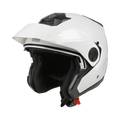 Casco jet Bayard XP-66 S Quasar 3in1 bianco con frontino e visiera lunga removibili, ECE 22.06