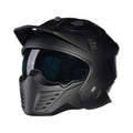 Bayard XP-69 S Draco Hybrid Nero Opaco Casco Crossover ECE 22.06 Mentoniera Removibile, codice 131047 — Bayard