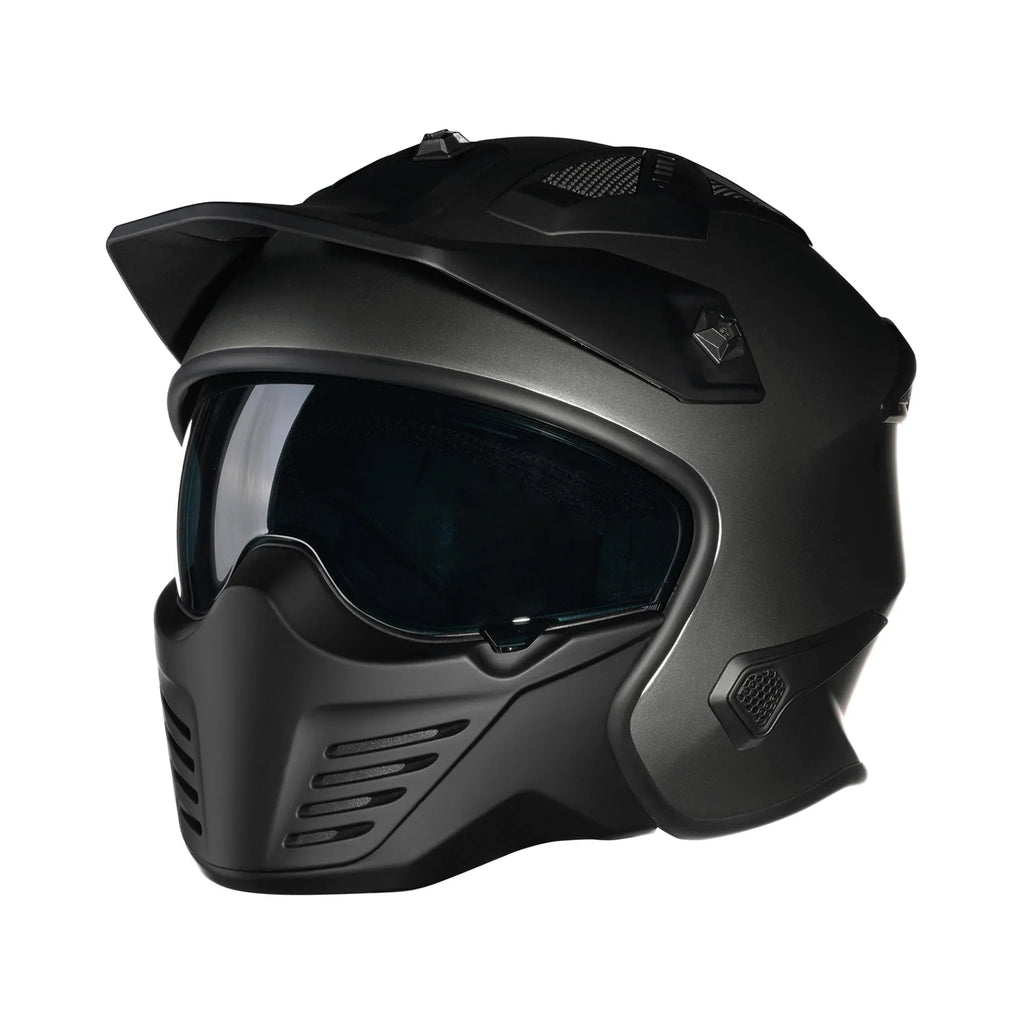 Casco Bayard XP-69 S Draco Hybrid, mentoniera staccabile e attacchi laterali