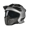 Casco Bayard XP-69 S Draco Hybrid grigio argento, circa 1.300 g, ECE 22.06