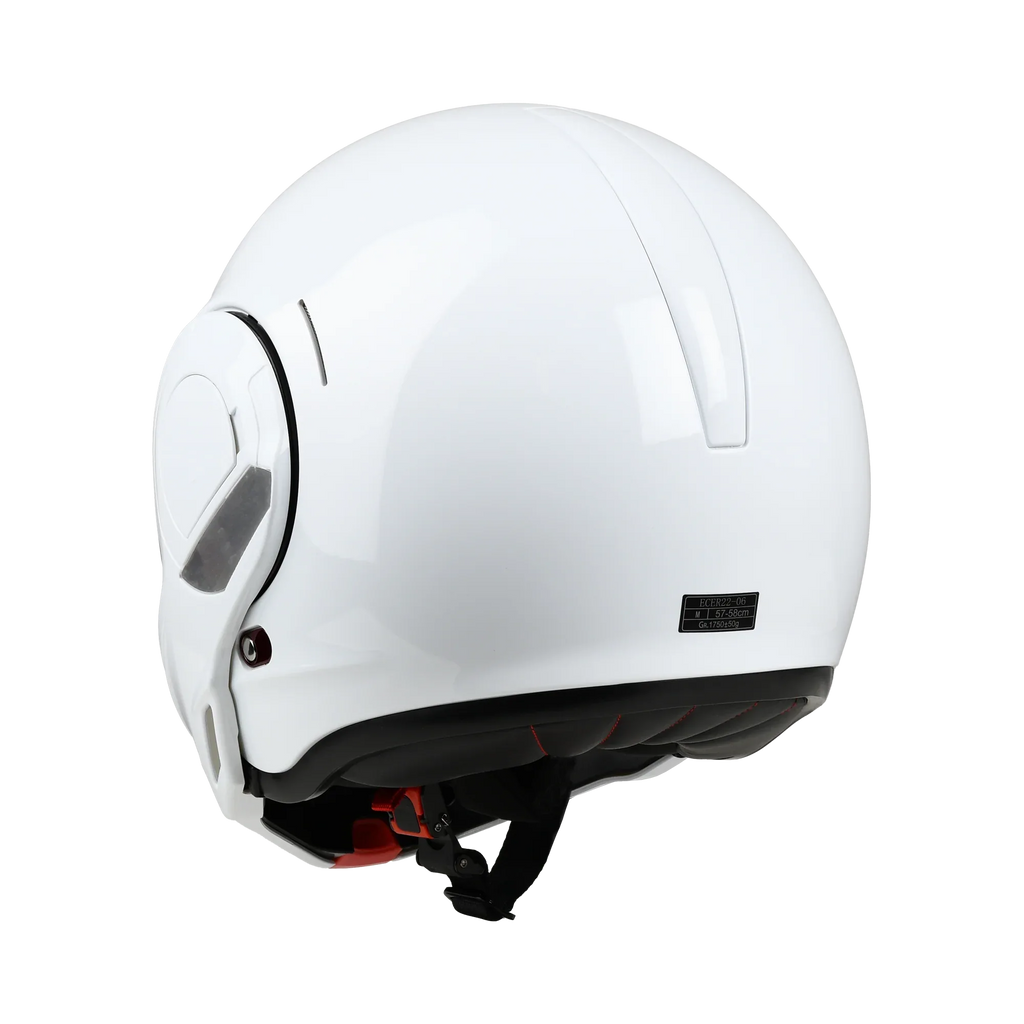 Bayard XP-77 S Phoenix Bianco Casco Modulare ECE 22.06 P/J: Flip-Back 180°, codice articolo 168424