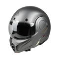 Bayard XP-77 S Phoenix Casco Modulare Flip-Back – ECE 22.06 Doppia Omologazione P/J Grigio scuro - Moon Bike - Vista 10
