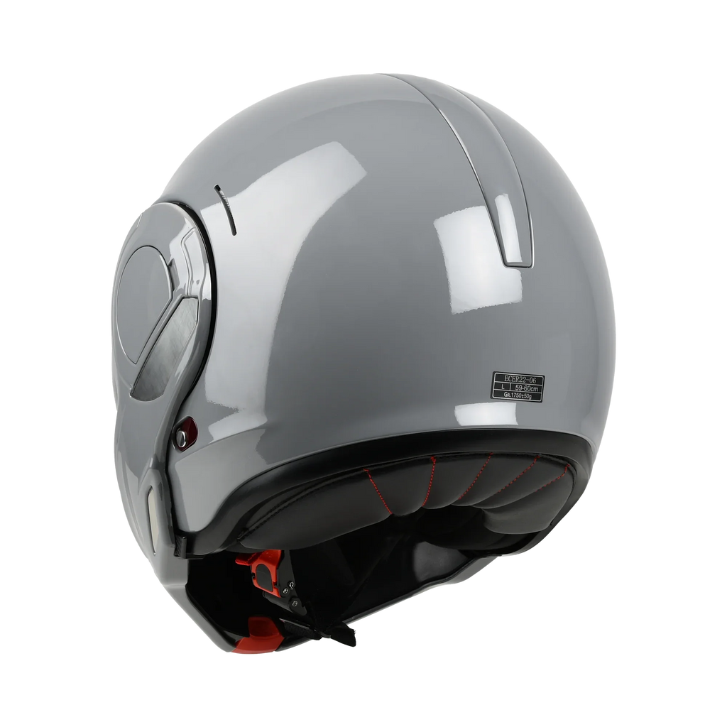 Bayard XP-77 S Phoenix Grigio Chiaro Casco Modulare ECE 22.06 P/J: Flip-Back 180°, codice articolo 168425