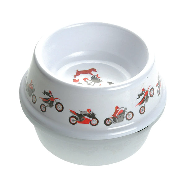 Booster Food Bowl Dog 18,5 cm | Ciotola Cane Moto Gadget e Regali - Moon Bike - Vista 1
