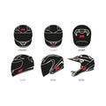 Booster Kit Adesivi Riflettenti per Casco Accessori Casco Moto
