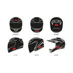 Booster Kit Adesivi Riflettenti per Casco Accessori Casco Moto