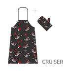 Booster Apron and oven mitt Cruiser Regali e Gadget Moto