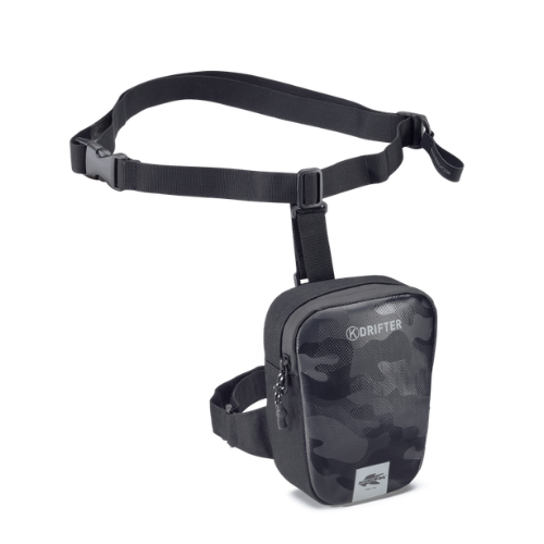 Kappa Moto Borsello da Gamba Kappa DR03 Drifter 1,5L Waterproof – Universale Moto e Scooter Nero Marsupi - Moon Bike - Vista 1