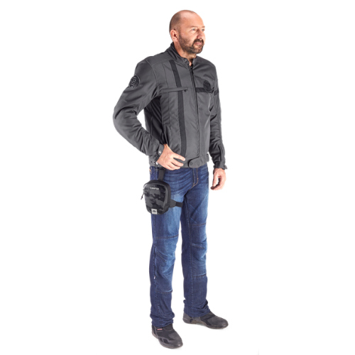 Kappa Moto Borsello da Gamba Kappa DR03 Drifter 1,5L Waterproof – Universale Moto e Scooter Nero Marsupi - Moon Bike - Vista 2
