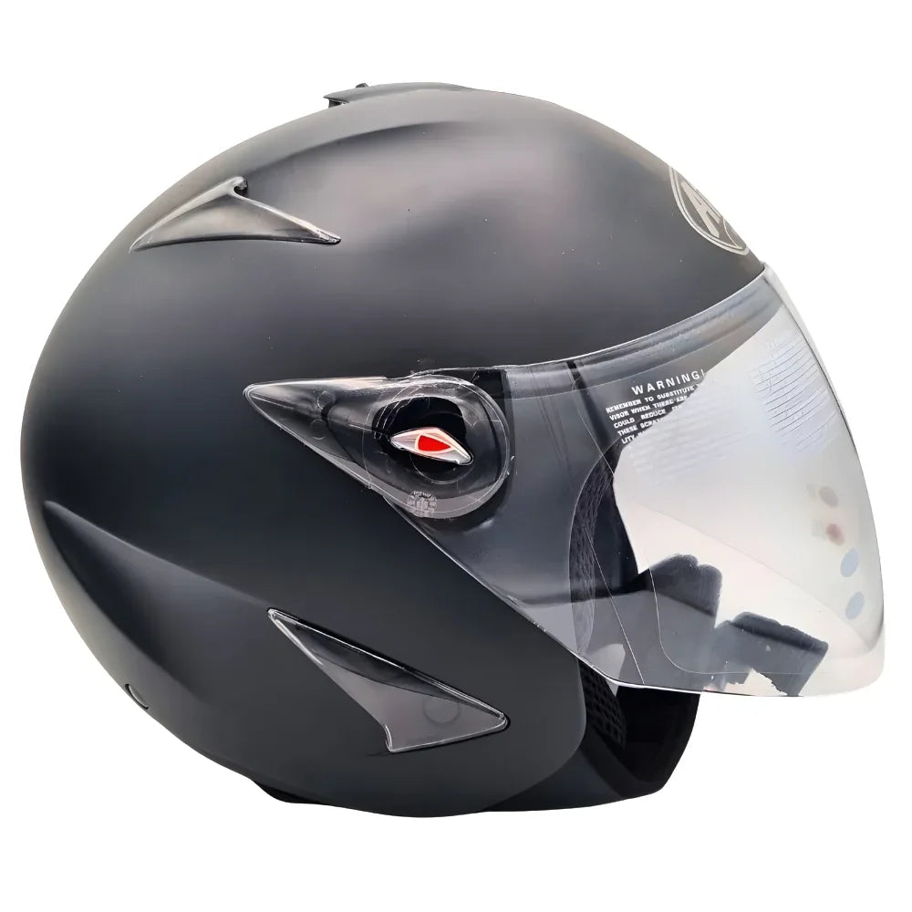 Airoh JT Color Casco Demi-Jet Nero Opaco – Ultraleggero 900g ECE 22.05