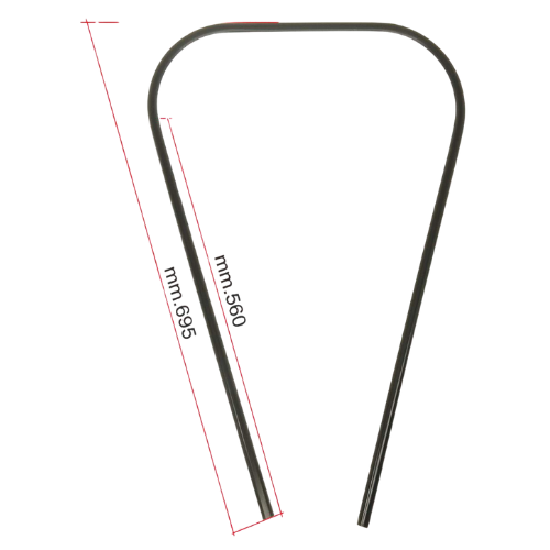 CIF 10170-N Bordo Scudo in Meral Nero – Vespa PX PE / Arcobaleno / 125 T5