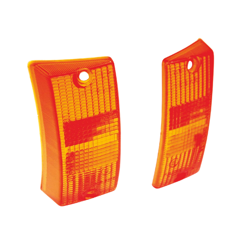 CIF 1728 Coppia Plastiche Arancio Frecce Anteriori – Vespa PX 125/150/200 / 125 T5 Plastiche Frecce - Moon Bike - Vista 1