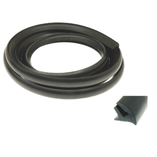 CIF 6149 Profilo in Gomma Nero per Cofani Laterali (3 m) – Vespa PX PE / Sprint Veloce