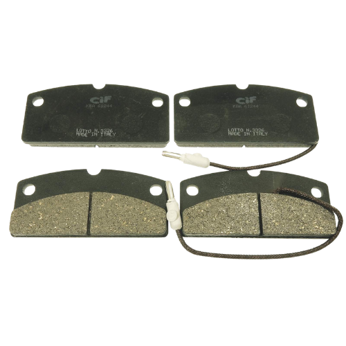 CIF BP0343 Serie Pastiglie Freno Anteriori TUV (4 pz, con segnalatore) – Microcar Ligier Nova / Grecav