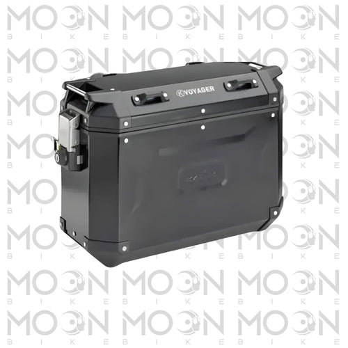 Kappa Moto Coppia Valigie Laterali Kappa K'Voyager KVG4837BPACK2 Alluminio Nero 48L Sinistra + 37L Destra – MONOKEY® CAM SIDE Nero Stoccaggio e carico per veicoli - Moon Bike - Vista 1