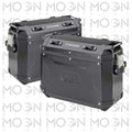 Kappa Moto Coppia Valigie Laterali Kappa K'Voyager KVG37BPACK2 Alluminio Nero 37+37 Litri – MONOKEY® CAM SIDE Nero Stoccaggio e carico per veicoli - Moon Bike - Vista 1