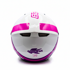 Casco Demi-Jet Kappa KV28R Join Bianco/Viola - Moon Bike - Vista 4