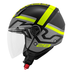 Casco Demi-Jet Kappa KV28R Join Nero/Titanio/Giallo - Moon Bike - Vista 1