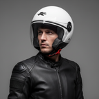 Casco Demi-Jet Kappa KV40 EVO Basic Bianco Lucido ECE 22-06 - Moon Bike - Vista 6