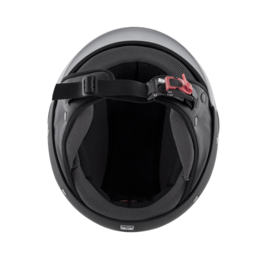 Casco Demi-Jet Kappa KV40 Hawaii Nero Opaco - Moon Bike - Vista 3