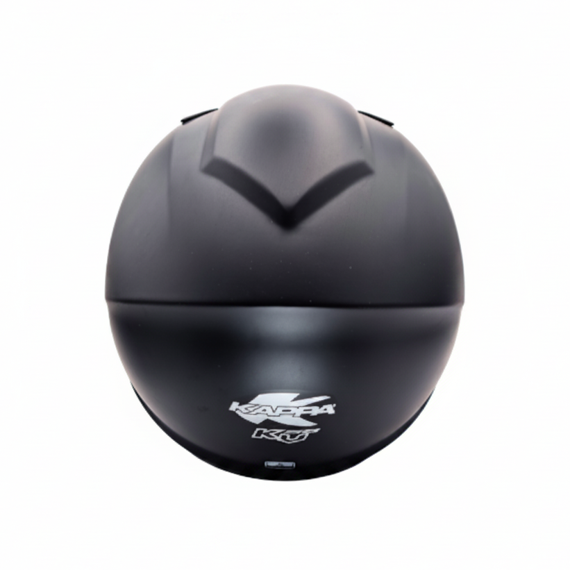 Casco Demi-Jet Kappa KV58 Basic Nero Opaco con Visierino Fumè - Moon Bike - Vista 4