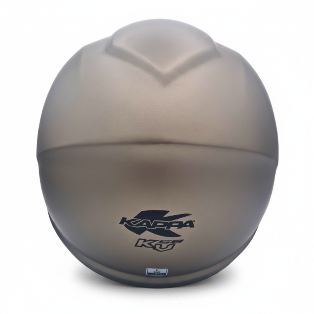 Casco Demi-Jet Kappa KV58 Basic Nichel Opaco con Visierino Fumè