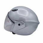 HJC HJC CL-23 Casco Jet Light Silver – Policarbonato Visiera Ampia Taglia S 56 cm Grigio Caschi aperti - Moon Bike - Vista 2