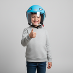 Casco Jet Junior Kappa KJ05 Azzurro Pastello - Moon Bike - Vista 11