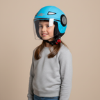 Casco Jet Junior Kappa KJ05 Azzurro Pastello - Moon Bike - Vista 12