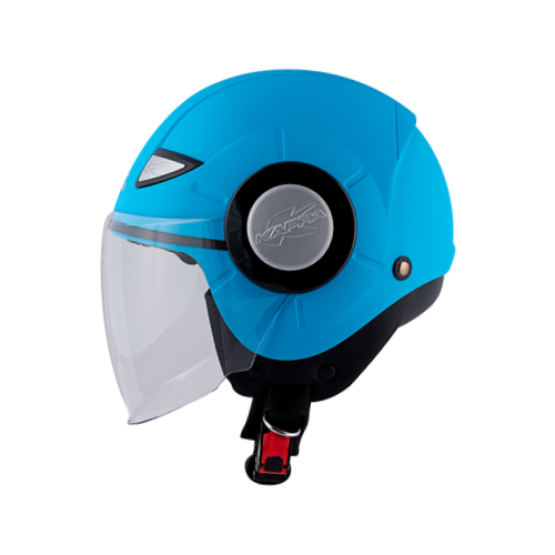 Casco Jet Junior Kappa KJ05 Azzurro Pastello - Moon Bike - Vista 2