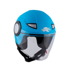 Casco Jet Junior Kappa KJ05 Azzurro Pastello - Moon Bike - Vista 6