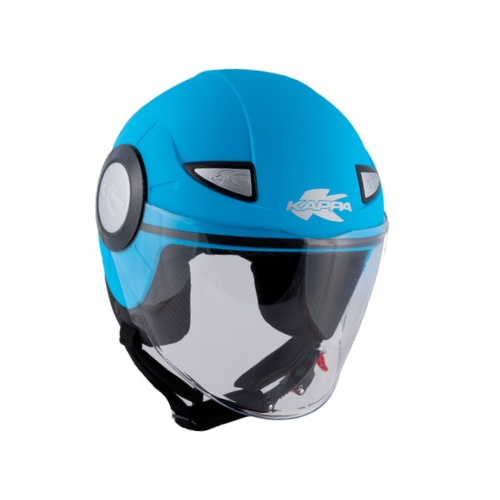 Casco Jet Junior Kappa KJ05 Azzurro Pastello - Moon Bike - Vista 6