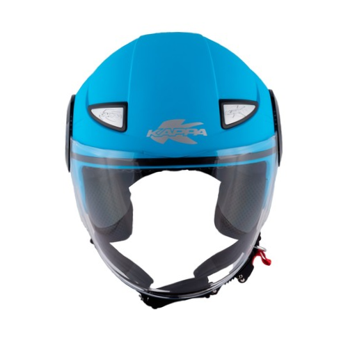 Casco Jet Junior Kappa KJ05 Azzurro Pastello - Moon Bike - Vista 7