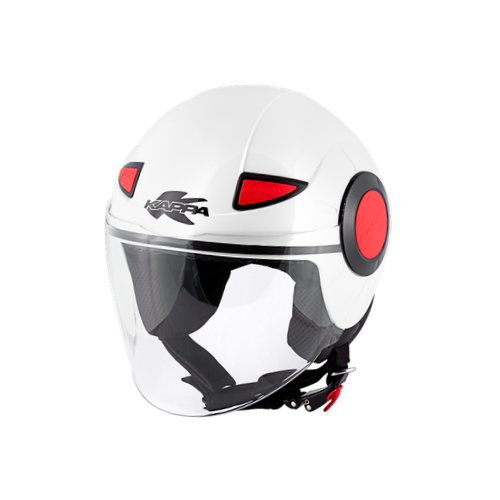 Casco Jet Junior Kappa KJ05 Bianco Lucido - Moon Bike - Vista 1