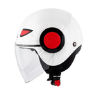 Casco Jet Junior Kappa KJ05 Bianco Lucido - Moon Bike - Vista 3