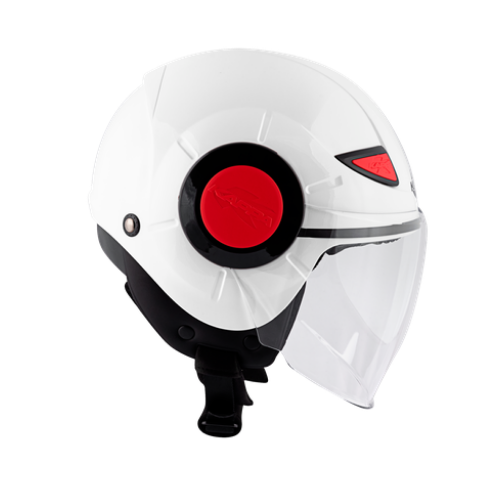 Casco Jet Junior Kappa KJ05 Bianco Lucido - Moon Bike - Vista 8