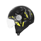 Casco Jet Kappa KV20F Rio Camouflage su Nero Opaco - Moon Bike - Vista 2