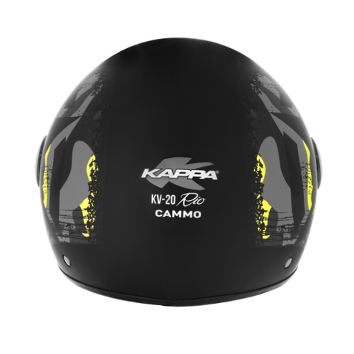 Casco Jet Kappa KV20F Rio Camouflage su Nero Opaco - Moon Bike - Vista 4