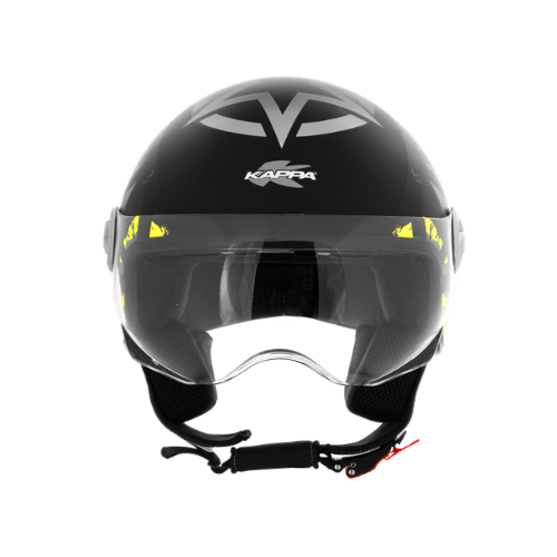 Casco Jet Kappa KV20F Rio Camouflage su Nero Opaco - Moon Bike - Vista 5