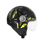Casco Jet Kappa KV20F Rio Camouflage su Nero Opaco - Moon Bike - Vista 8