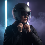 Casco Jet Kappa KV22 Florida Titan Doppia Visiera Titanio - Moon Bike - Vista 12